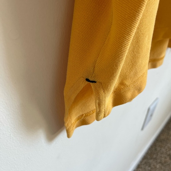 Vintage Polo Jeans Co by Ralph Lauren gold and navy men’s polo shirt SZ medium - Picture 5 of 12